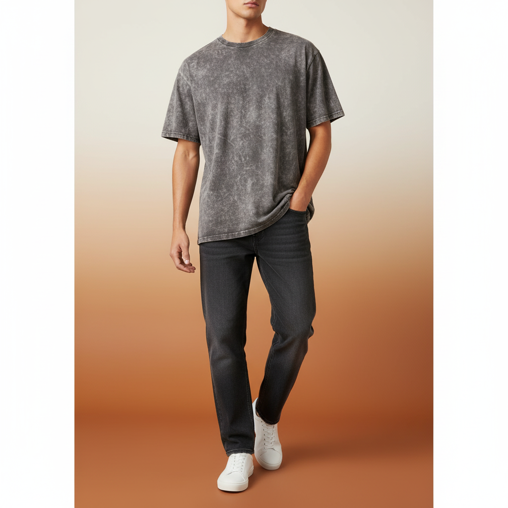 ⚡ Acid Wash Oversized T-shirt